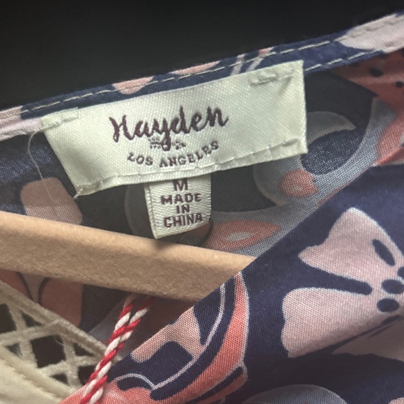Hayden Los Angeles Pink & Blue Floral Dress NWT - Picture 3 of 9